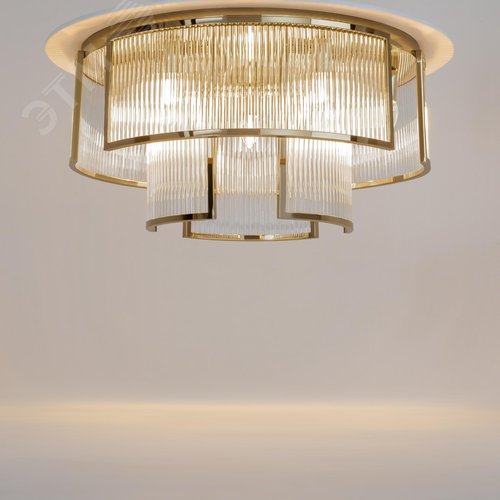 Светильник потолочный Frame E14х9 Золото - фото 4