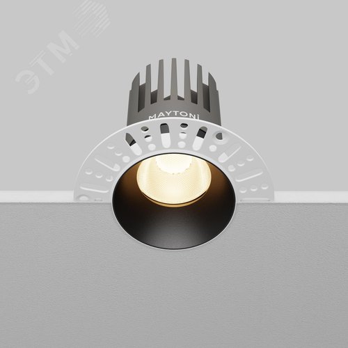 Светильник встраиваемый Dip DL121-15W-3K-TRS-B Черный - фото 6