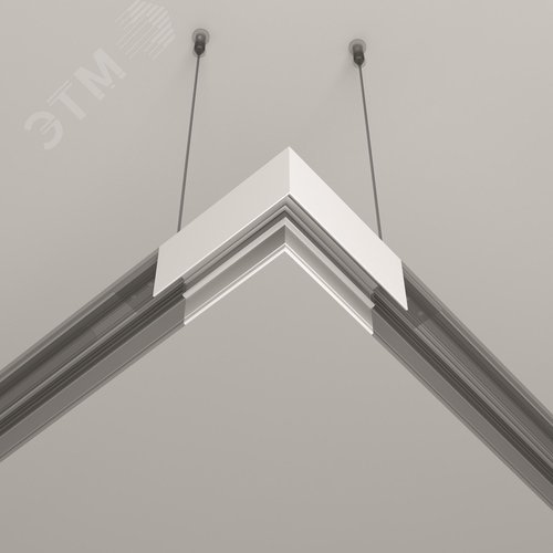 Коннектор угловой Exility накладной белый - фото 5