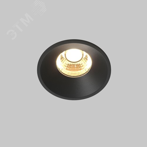 Светильник встраиваемый Round DL058-7W2.7K-B Черный - фото 2