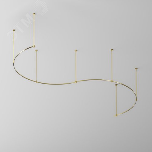 Шинопровод круглый из полукругов 1800мм Flarity латунь - фото 6