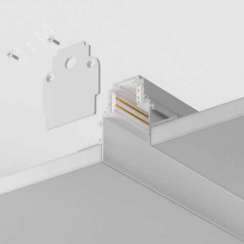 Шинопровод 2м Gravity встраиваемый белый - фото 4