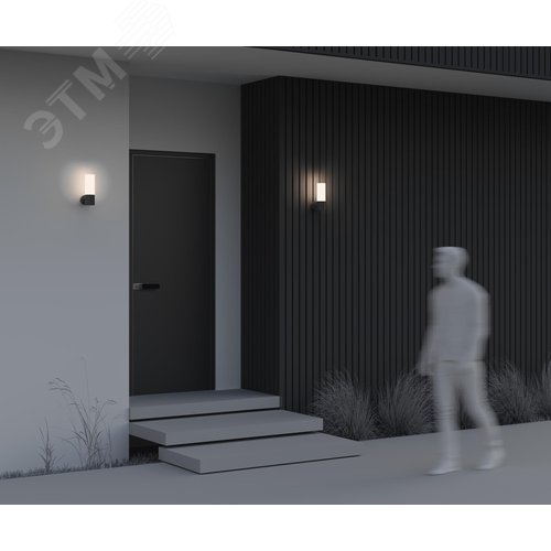 Светильник настенный (бра) Outdoor Willis IP 54 E27х1х60W Черный - фото 7