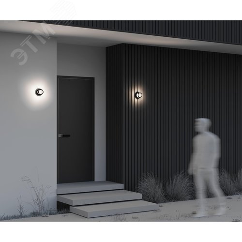 Светильник настенный (бра) Outdoor Wolseley Road IP 54 LED 6W 3000 K Черный - фото 7