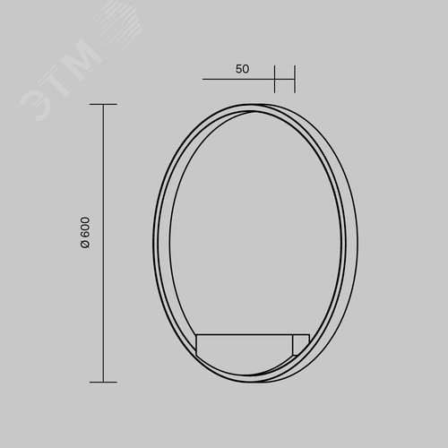 Светильник настенный (бра) Maytoni MOD058WL-L35BK Черный - фото 5