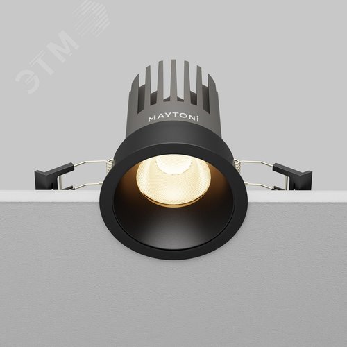 Светильник встраиваемый Dip DL117-15W-3K-B Черный - фото 6