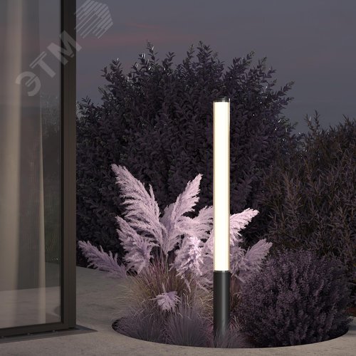 Светильник садово-парковый Outdoor Ster IP 65 LED 70W 3000 K Черный - фото 3