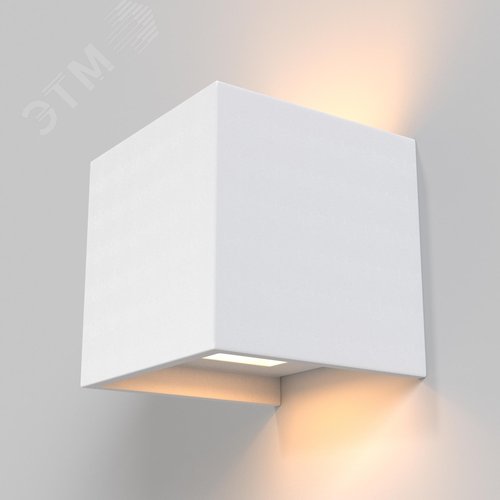 Светильник настенный (бра) Parma LED 3000К 6Вт, IP20, белый, квадрат - фото 4