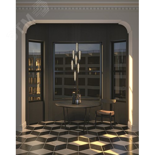 Светильник подвесной Verticale LED 8W Хром - фото 4