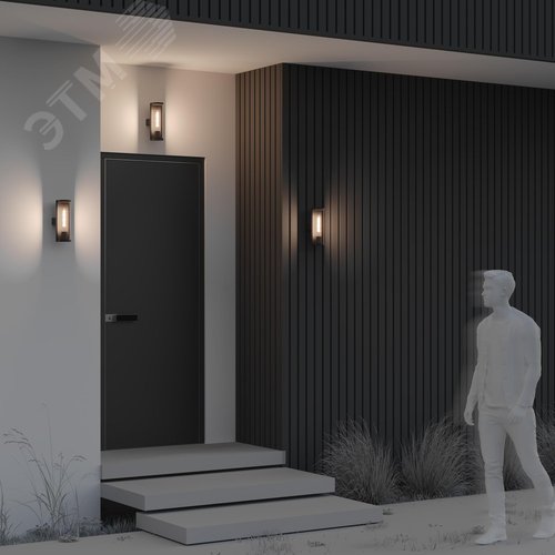 Светильник настенный (бра) Outdoor Conf IP 54 E27х1х15W Графит - фото 7