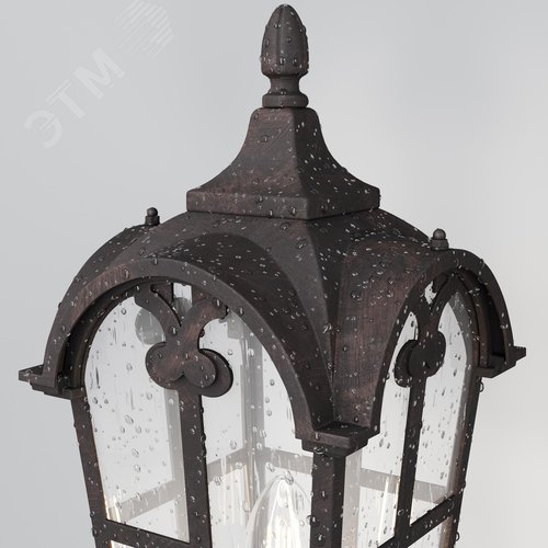 Светильник настенный (бра) Outdoor Albion IP 44 E27х1х60W Бронза Антик - фото 4