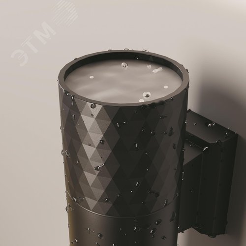 Светильник настенный (бра) Outdoor Bowery IP 54 GU10х2х50W Черный - фото 7