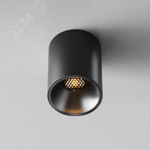 Светильник потолочный Alfa LED LED 8W Черный - фото 4