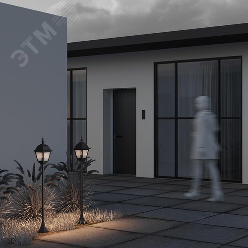 Светильник ландшафтный Outdoor Abbey Road IP 44 E27х1х60W Черный - фото 4