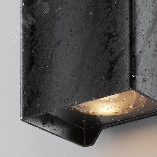 Светильник настенный (бра) Outdoor Shell IP 54 LED 8W 3000 K Черный - фото 5