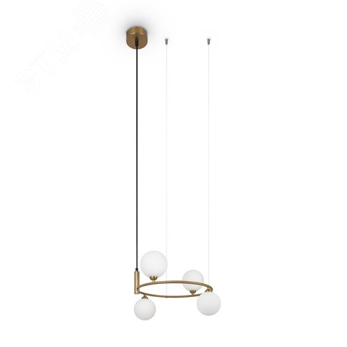 Светильник подвесной Ring G9х4х25W Латунь - фото 4