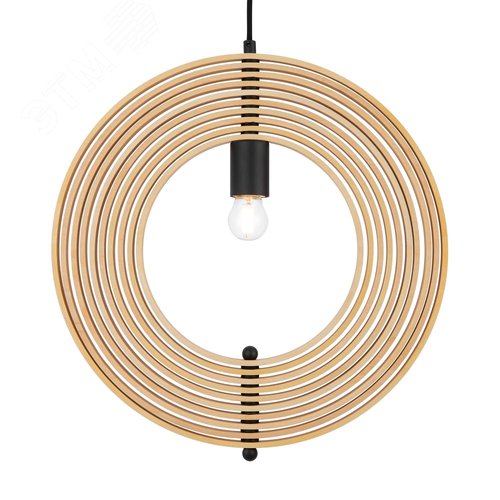 Светильник подвесной Roots E27х1х40W Черный - фото 4