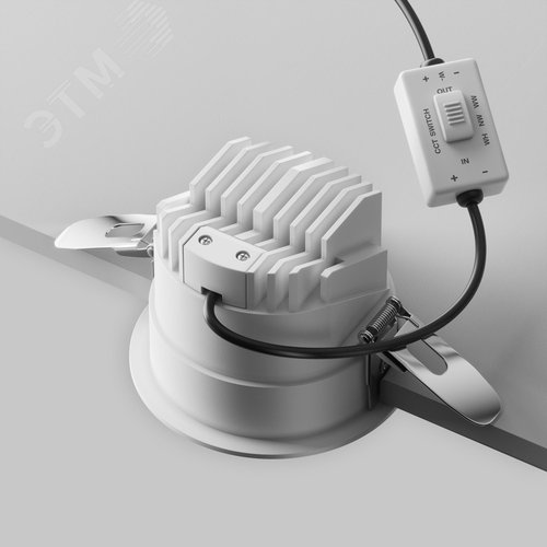 Светильник встраиваемый Parete DL100-12W2.7-3-4K-RD-W Белый - фото 6