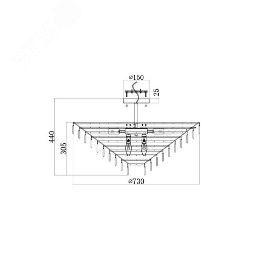 Светильник потолочный Maytoni MOD130CL-14G Золото - фото 5