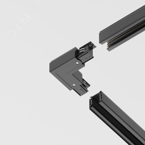 Коннектор угловой внешний Trinity черный - фото 4