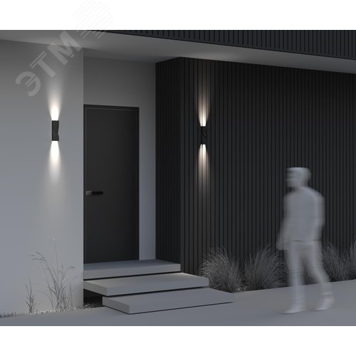 Подсветка архитектурная Outdoor Twist IP 65 LED 11W 3000 K Черный - фото 6