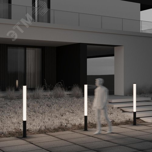 Светильник садово-парковый Outdoor Ster IP 65 LED 70W 3000 K Черный - фото 7