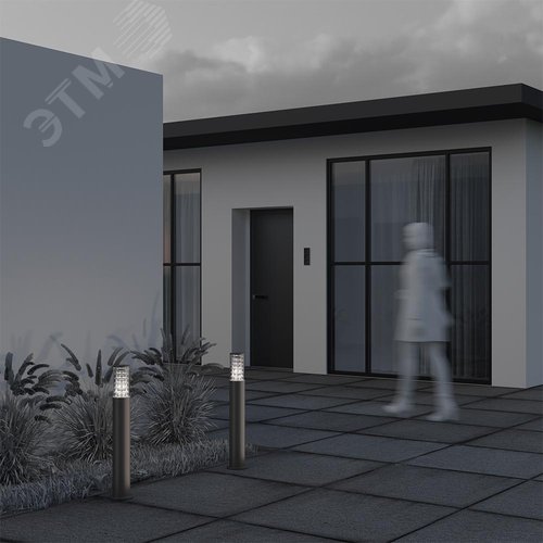 Светильник ландшафтный Outdoor Bronx IP 54 E27х1х60W Серый - фото 5