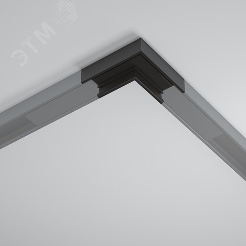 Коннектор угловой накладной Basity черный - фото 5