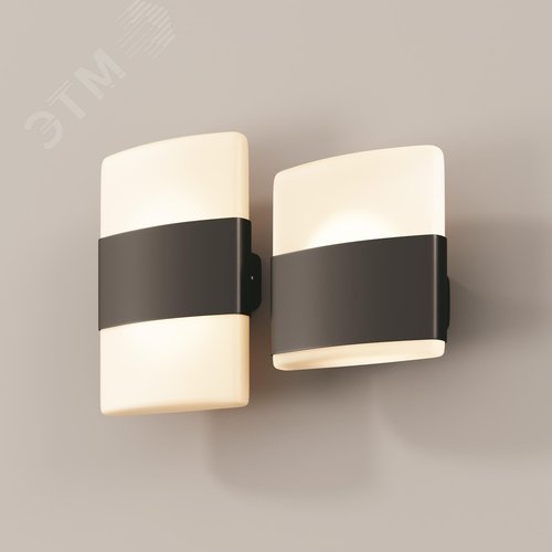 Светильник настенный (бра) Outdoor Rom IP 54 LED 12W 3000 K Графит - фото 7