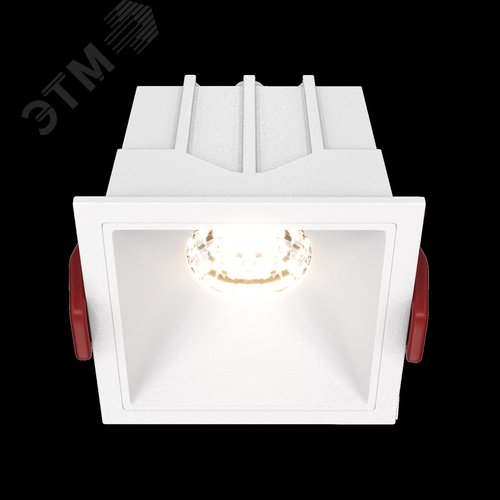 Светильник встраиваемый Downlight Alfa LED 3000K 10Вт 36 град IP20 CRI90 Белый квадрат 52х65х65мм 500Лм - фото 2