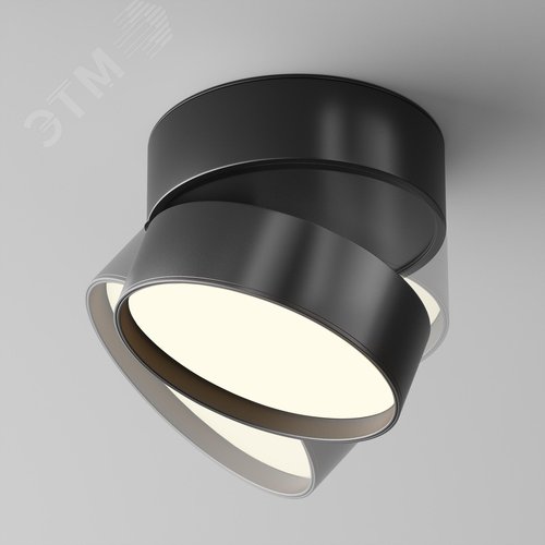 Светильник потолочный Onda LED 18W Черный - фото 4