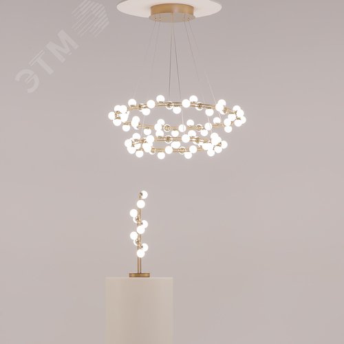 Светильник подвесной Tessara LED 116W Золото - фото 5