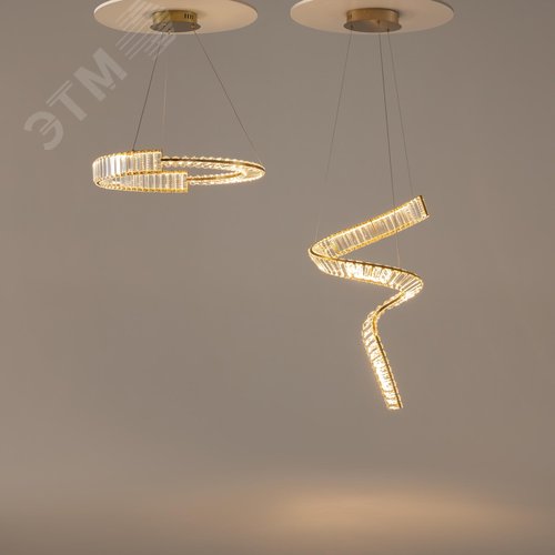 Светильник подвесной Krone LED 48W Латунь - фото 5