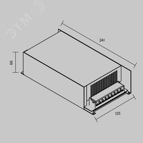 Источник напряжения PSL006 48В 600Вт IP20, серебро - фото 4