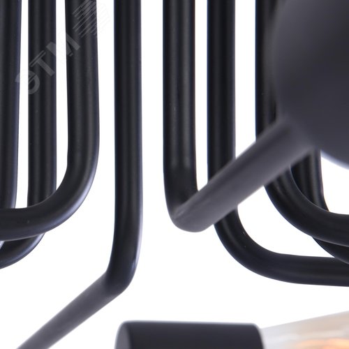 Светильник потолочный Gilbert E27х8 Черный - фото 3