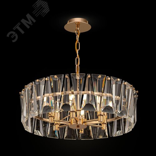 Светильник подвесной Puntes E14х6х60W Золото - фото 7