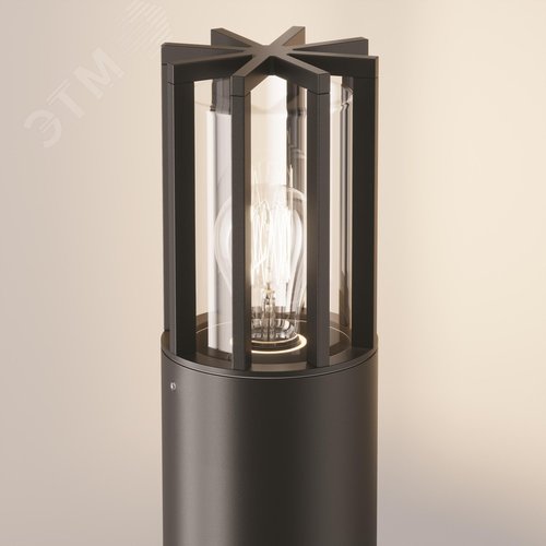 Светильник ландшафтный Outdoor Barrel IP 54 E27х1х15W Графит - фото 4
