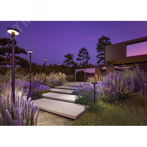 Светильник парковый Outdoor Katto IP 65 LED 30W 3000 K Графит - фото 3