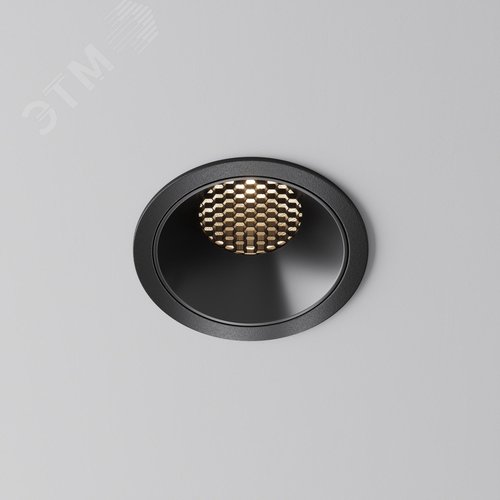 Светильник встраиваемый Downlight Alfa LED 3000K 15Вт 60 град IP20 CRI90 Черный круглый 63х85мм 1490Лм - фото 5