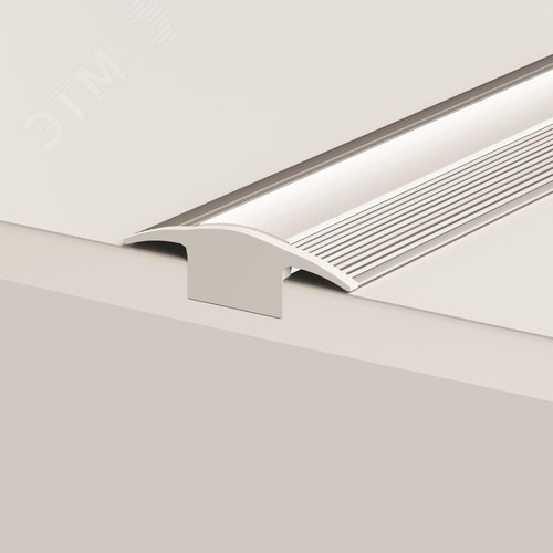 Профиль алюминиевый встраиваемый в пол 37x10 (Серебро, 2 м), ALM-3710-S-2M 636022 - фото 8