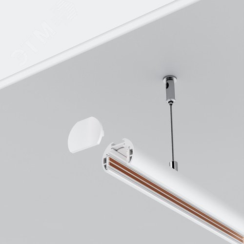 Шинопровод 2м Exility низкопрофильный подвесной круглый - фото 3