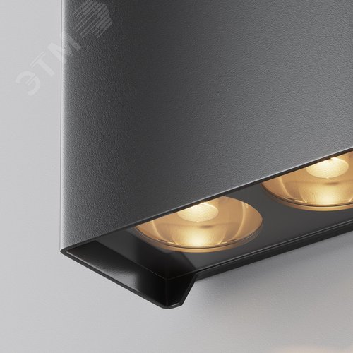 Светильник настенный (бра) Outdoor Shell IP 54 LED 15W 3000 K Черный - фото 4