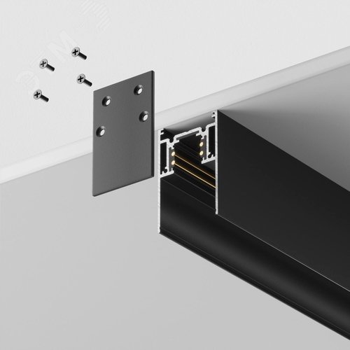 Шинопровод 3м Gravity накладной/подвесной черный - фото 5