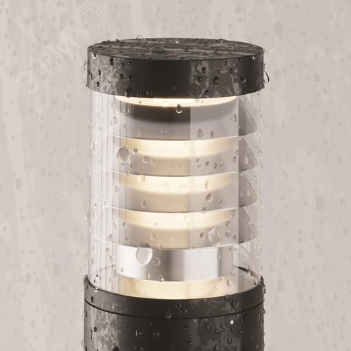 Светильник ландшафтный Outdoor Spir IP 54 LED 12W 3000 K Графит - фото 5