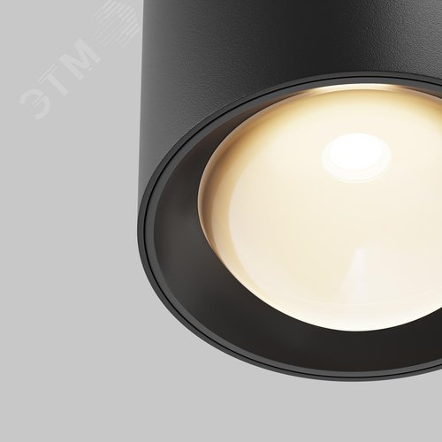 Светильник потолочный Lens LED 15W Черный - фото 4