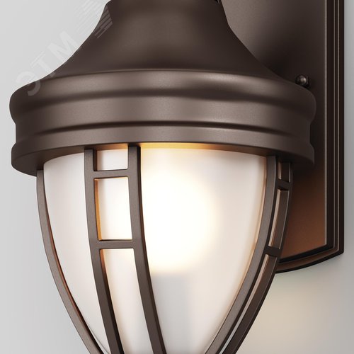 Светильник настенный (бра) Outdoor Rivoli IP 44 E27х1х60W Черный - фото 3