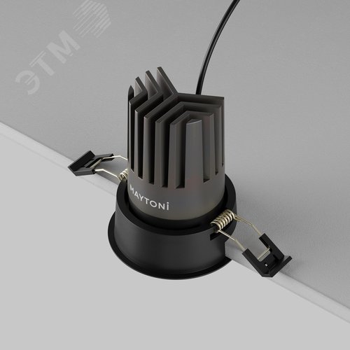 Светильник встраиваемый Dip DL117-15W-3K-B Черный - фото 8