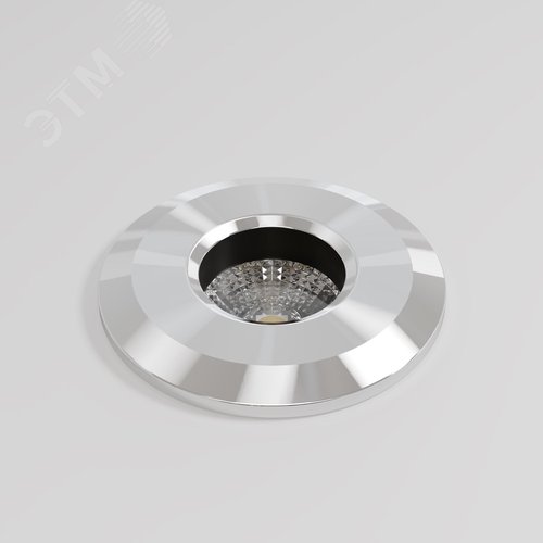 Светильник встраиваемый Outdoor Flash IP 67 LED 1W 3000 K Серебро - фото 3