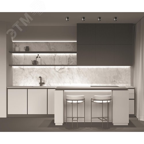 Светильник потолочный Orlo LED 9W Черный - фото 4