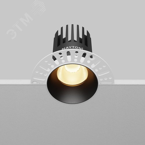 Светильник встраиваемый Dip DL121-15W-2.7K-TRS-B Черный - фото 6